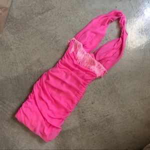 Vintage La Perla Mini Beaded Pink Barbie Dress